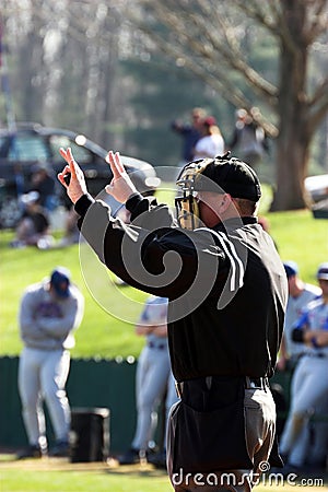 Baseball â€“ plate umpire Stock Photo